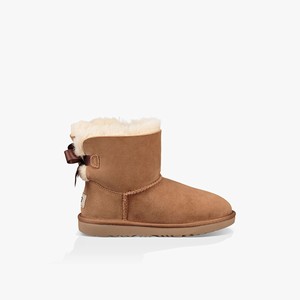 Ugg Mini Bailey Bow II Kids Classic Boots Brown (6154BEGQX)